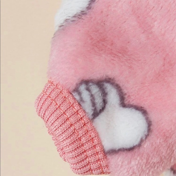 Heart Pattern Plush Pet Jumpsuit (not available) - Picture 6 of 6